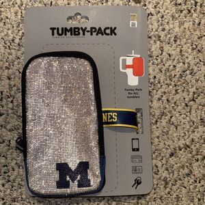 U Of M Diamond Sparkle Tumby Pack Stanley Cup Bag‎ Tumbler Pouch Michigan